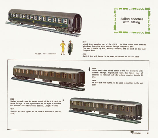 Rivarossi catalogue 1970-1971