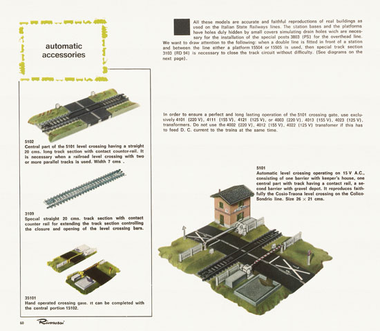 Rivarossi catalogue 1970-1971