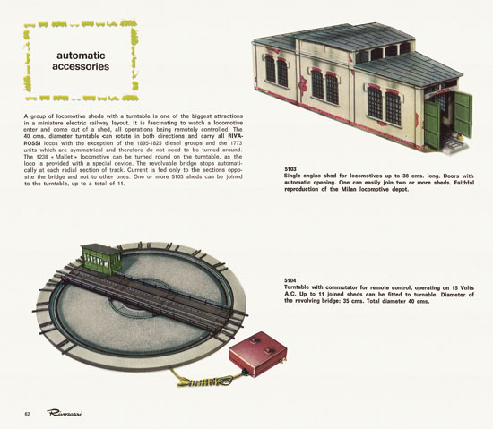 Rivarossi catalogue 1970-1971