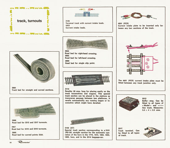 Rivarossi catalogue 1970-1971