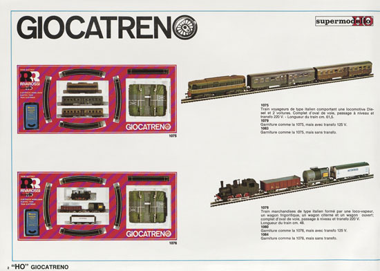 Rivarossi catalogue nouveautes 1975