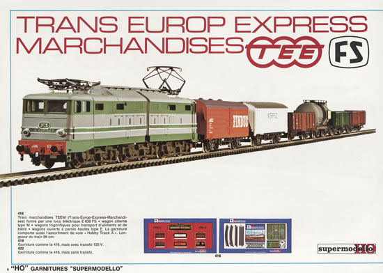 Rivarossi catalogue nouveautes 1975