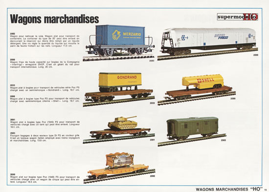 Rivarossi catalogue nouveautes 1975