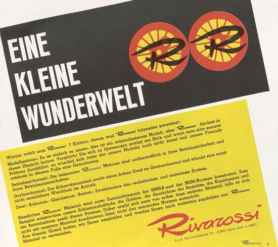 Rivarossi Katalog 1964-1965