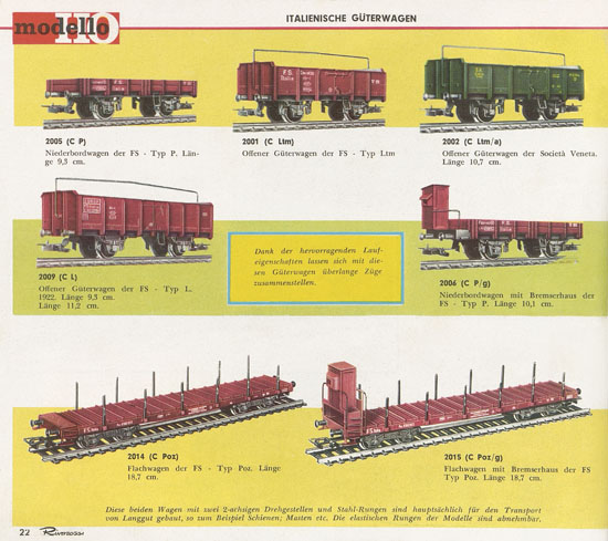 Rivarossi Katalog 1964-1965