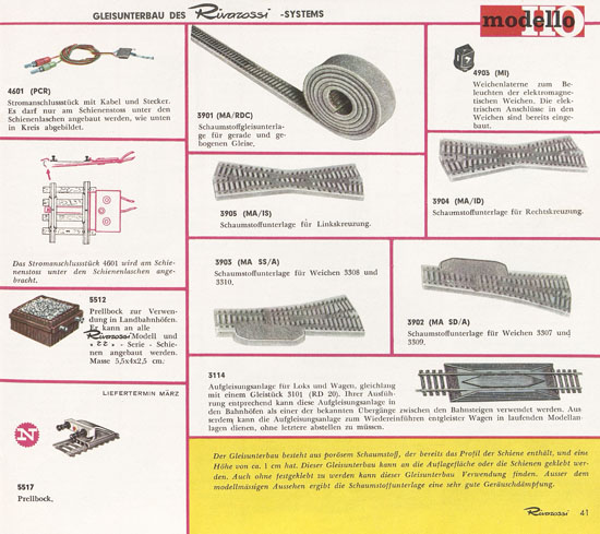 Rivarossi Katalog 1964-1965