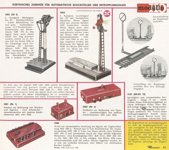 Rivarossi Katalog 1964-1965