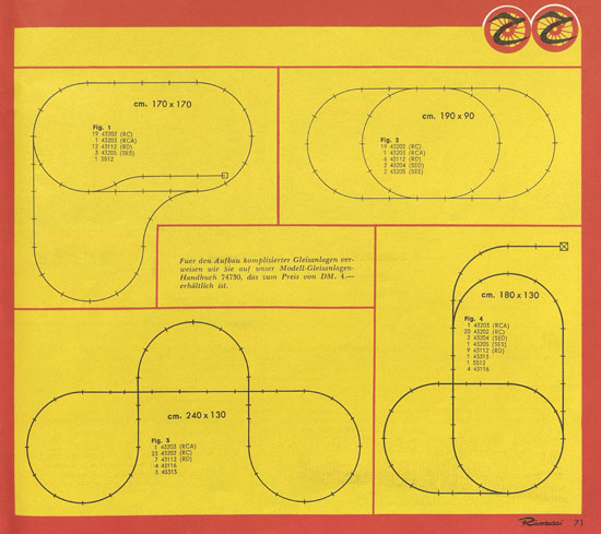 Rivarossi Katalog 1964-1965