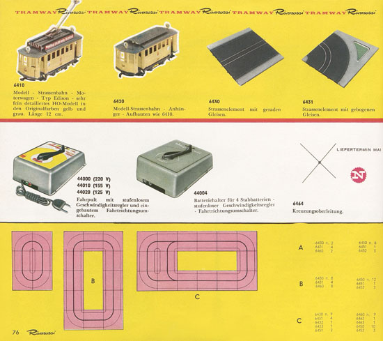 Rivarossi Katalog 1964-1965