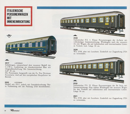 Rivarossi Katalog 1967-1968