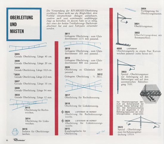 Rivarossi Katalog 1967-1968