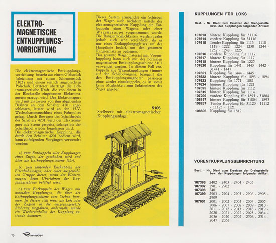 Rivarossi Katalog 1967-1968