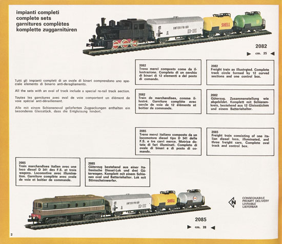 Rivarossi Atlas N-Gauge catalog 1969-1970