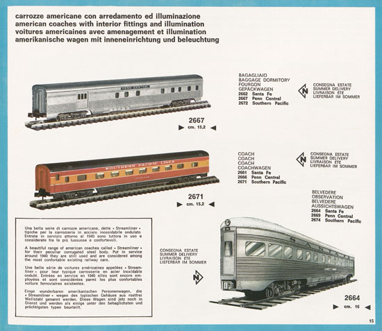 Rivarossi Atlas N-Gauge catalog 1969-1970