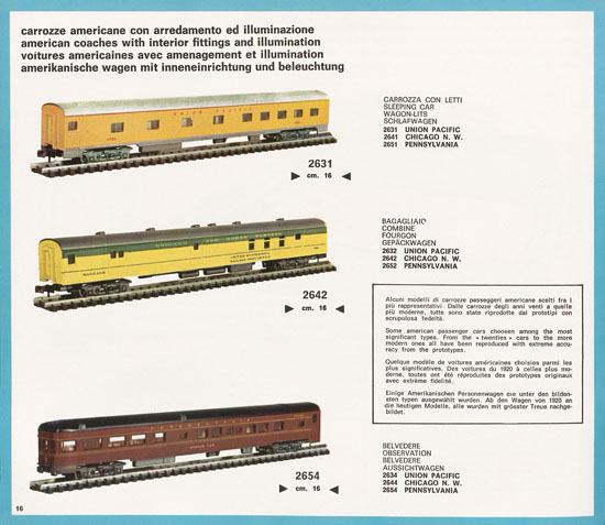 Rivarossi Atlas N-Gauge catalog 1969-1970