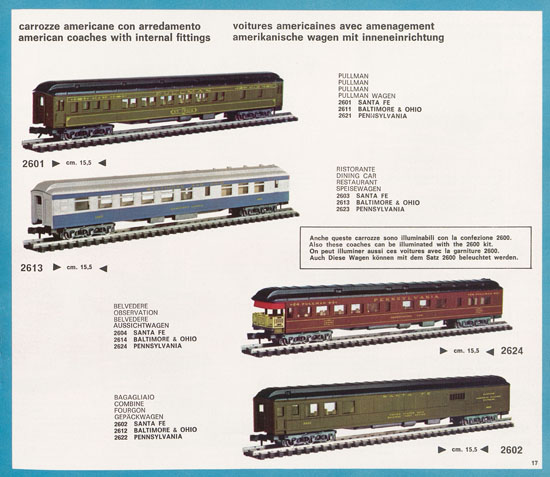 Rivarossi Atlas N-Gauge catalog 1969-1970