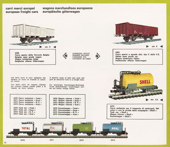 Rivarossi Atlas N-Gauge catalog 1969-1970