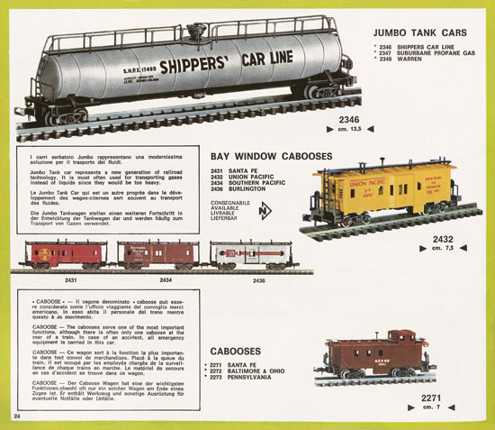 Rivarossi Atlas N-Gauge catalog 1969-1970