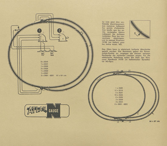 Rivarossi Katalog Spur N 1971-1972