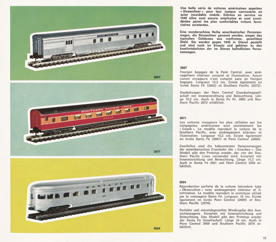 Rivarossi Katalog Spur N 1971-1972