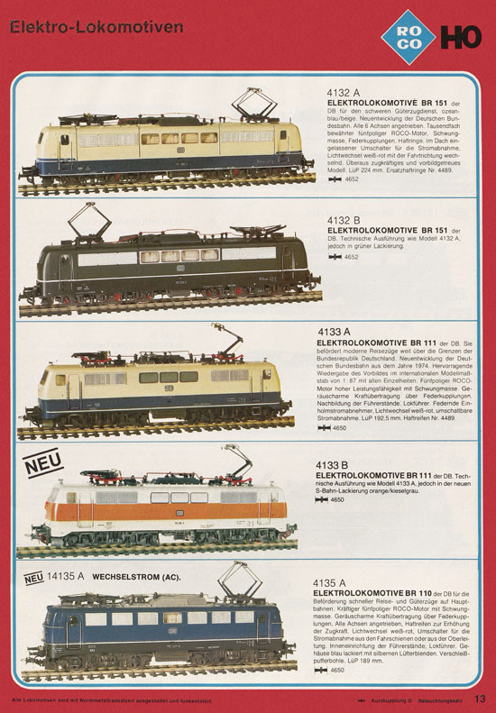 Roco International Katalog 1979