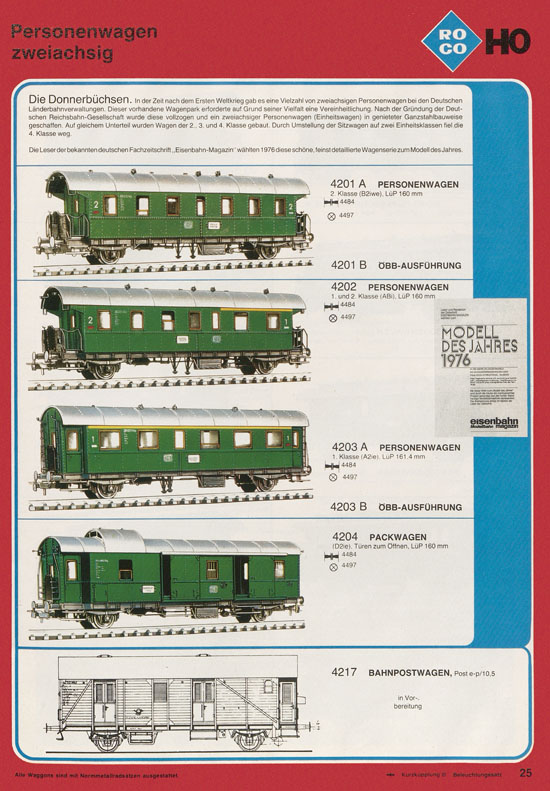 Roco International Katalog 1979