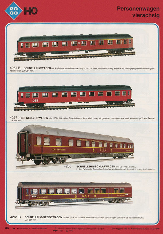 Roco International Katalog 1979