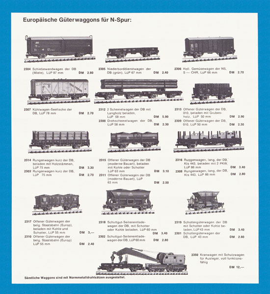 ROCO Katalog 1972