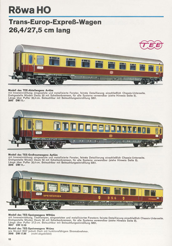 Röwa Katalog 1969-1970