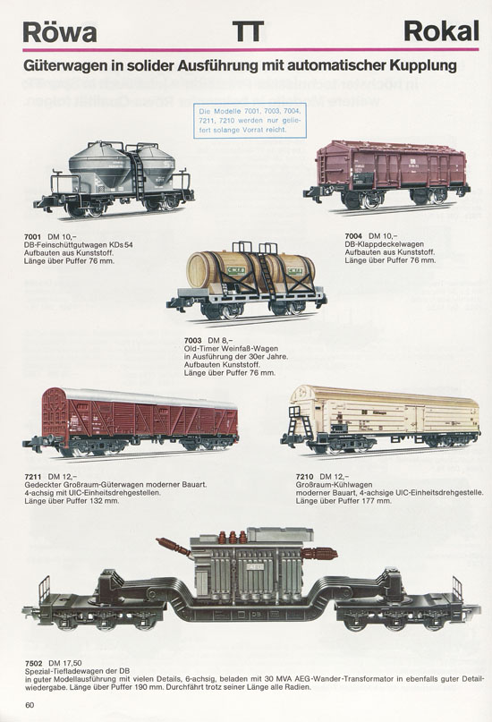 Röwa Katalog 1972-1973