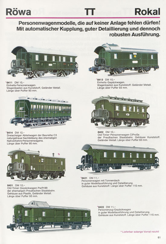 Röwa Katalog 1972-1973