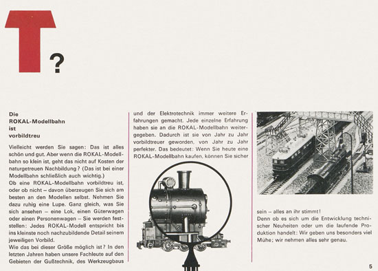 Rokal TT-Modelleisenbahn Katalog 1968