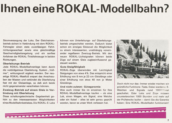 Rokal TT-Modelleisenbahn Katalog 1968