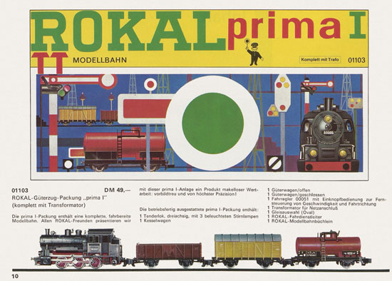 Rokal TT-Modelleisenbahn Katalog 1968