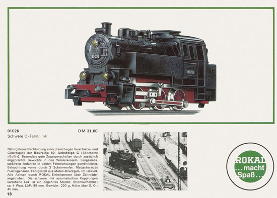 Rokal TT-Modelleisenbahn Katalog 1968