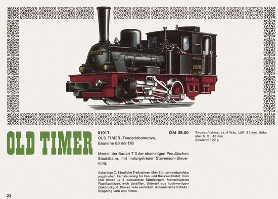 Rokal TT-Modelleisenbahn Katalog 1968