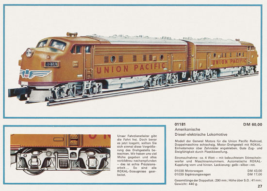 Rokal TT-Modelleisenbahn Katalog 1968