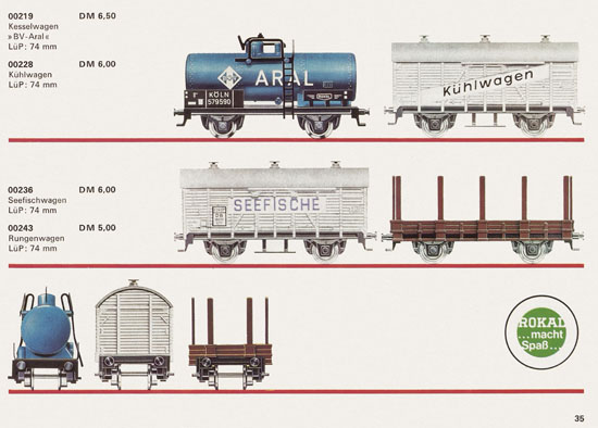 Rokal TT-Modelleisenbahn Katalog 1968