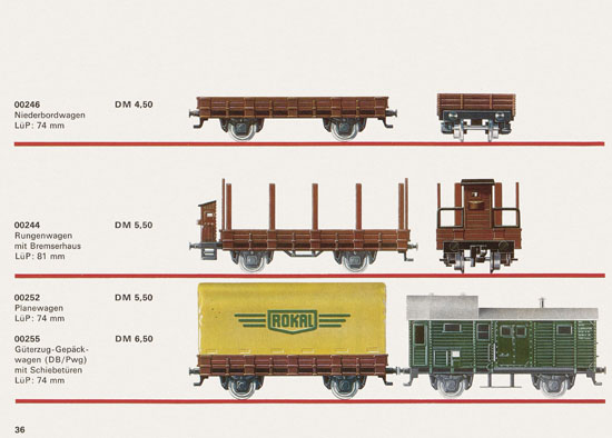 Rokal TT-Modelleisenbahn Katalog 1968