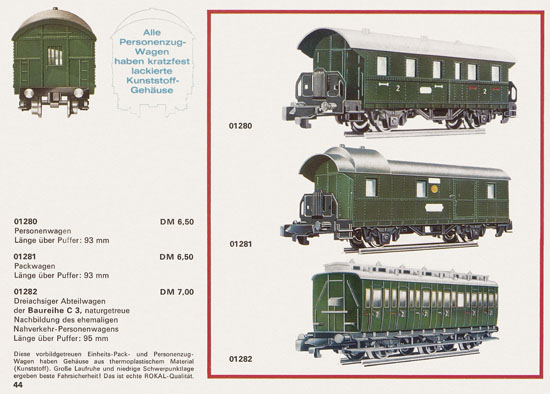 Rokal TT-Modelleisenbahn Katalog 1968