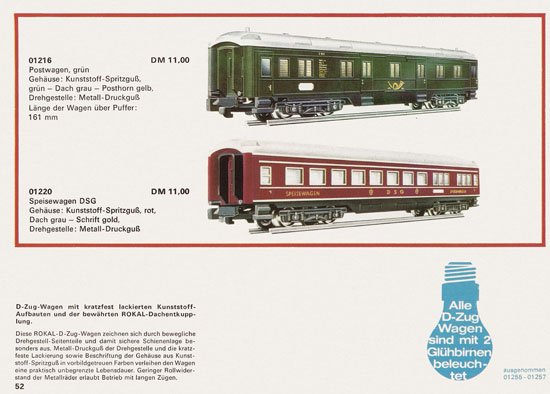 Rokal TT-Modelleisenbahn Katalog 1968