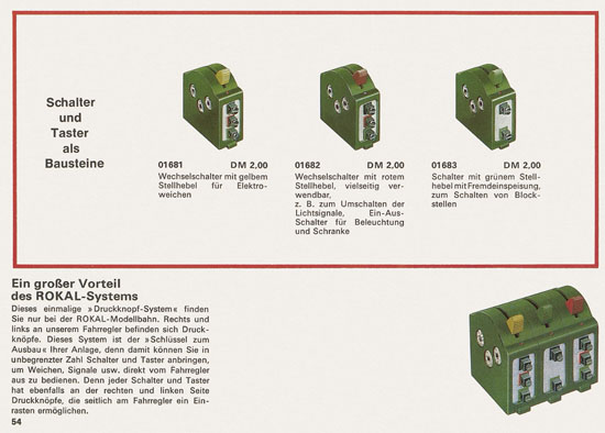 Rokal TT-Modelleisenbahn Katalog 1968