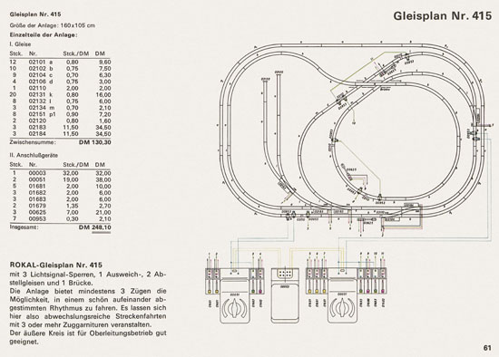 Rokal TT-Modelleisenbahn Katalog 1968