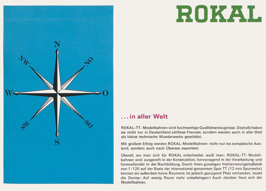 Rokal TT-Modelleisenbahn Katalog 1968