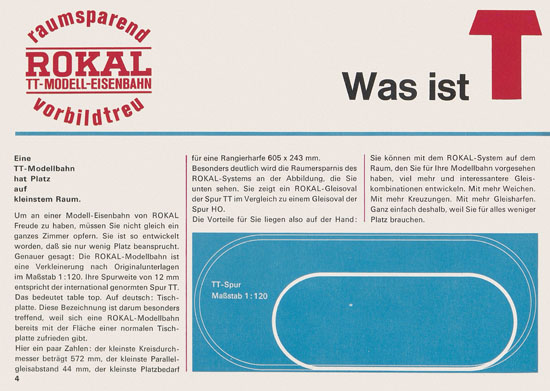 Rokal TT-Modelleisenbahn Katalog 1969