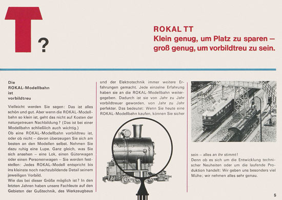 Rokal TT-Modelleisenbahn Katalog 1969