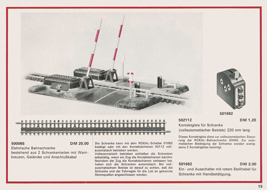 Rokal TT-Modelleisenbahn Katalog 1969