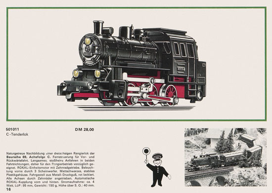 Rokal TT-Modelleisenbahn Katalog 1969