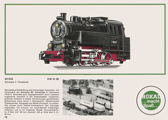 Rokal TT-Modelleisenbahn Katalog 1969