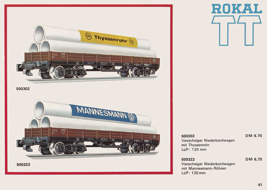 Rokal TT-Modelleisenbahn Katalog 1969